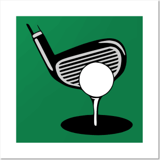 Golf Ball On Tee Posters and Art